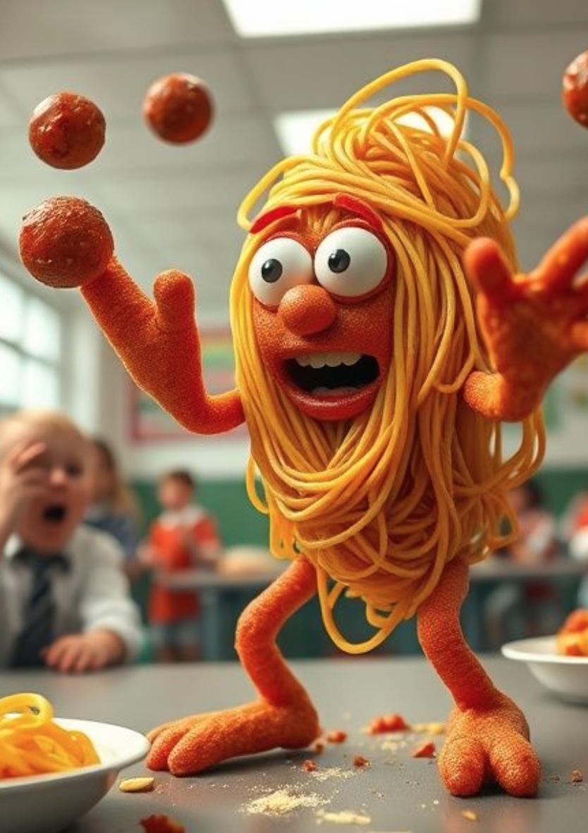 Spaghetti AI character